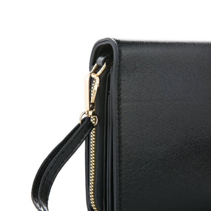 Handtas glitter zwart