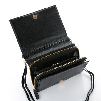 Handtas glitter zwart