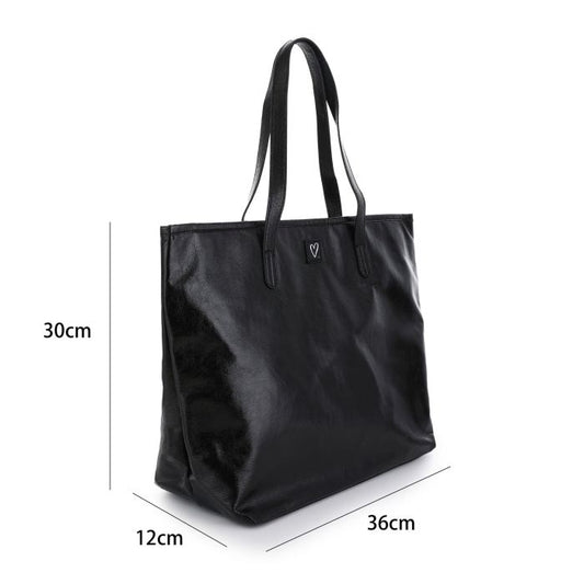 Zwarte metallic tas