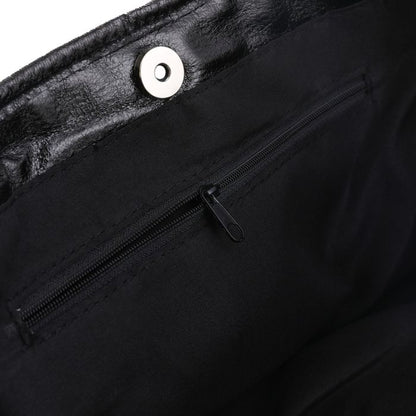 Zwarte metallic tas