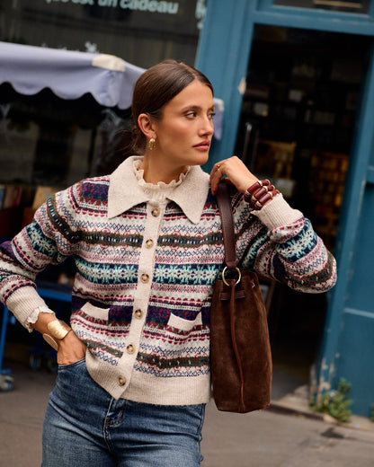 Gilet Jacquard knit