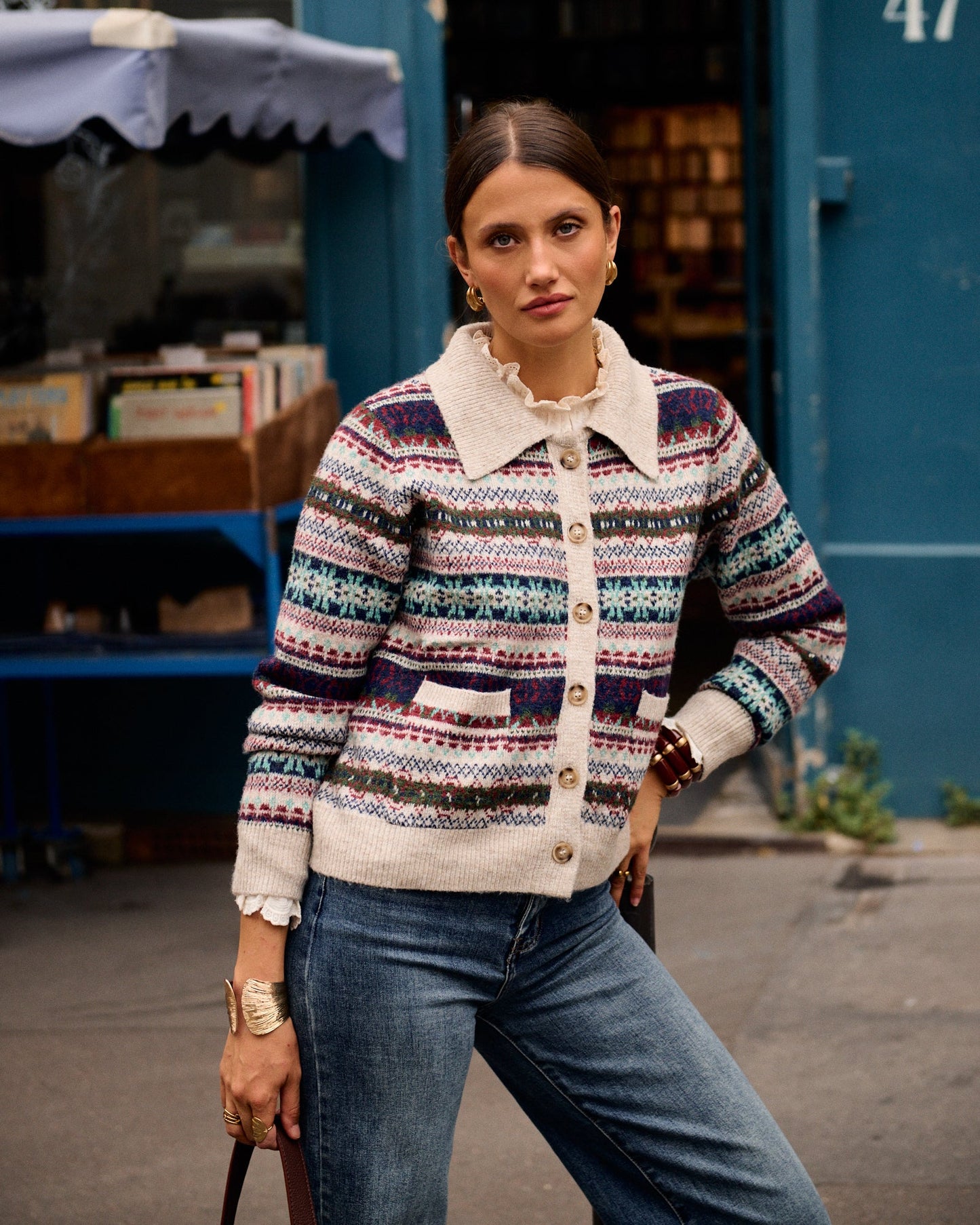 Gilet Jacquard knit