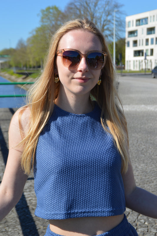Blauw topje