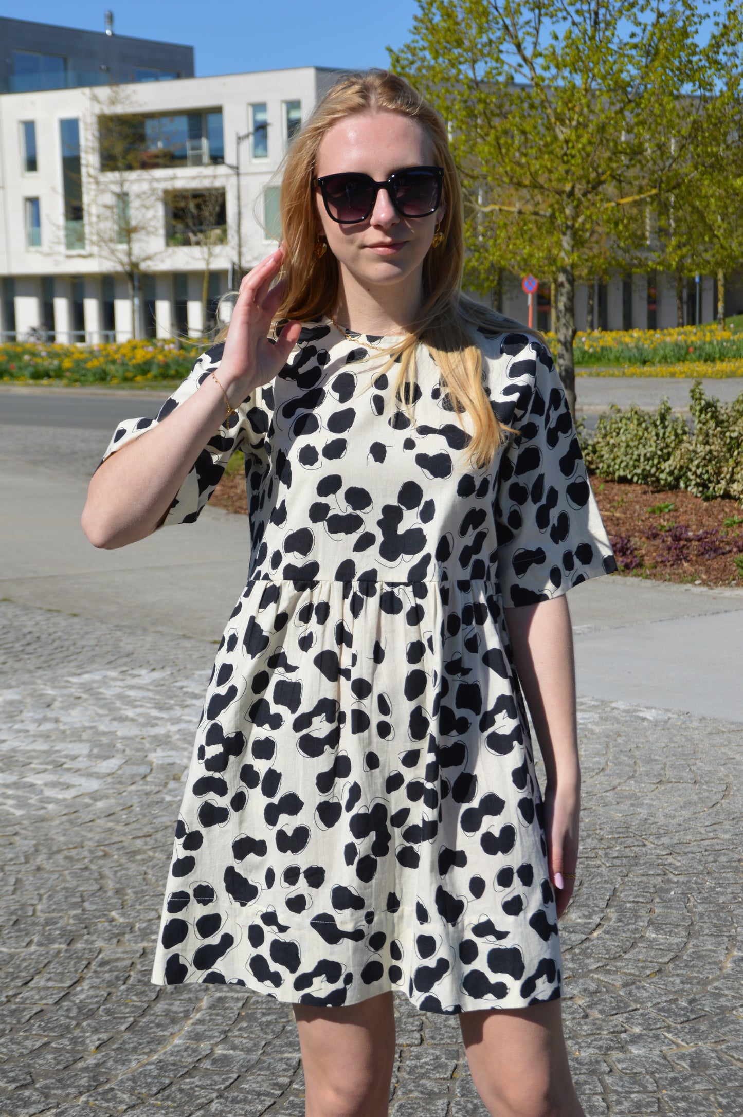 Kleedje dalmatiër print