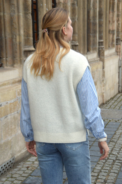 Witte debardeur
