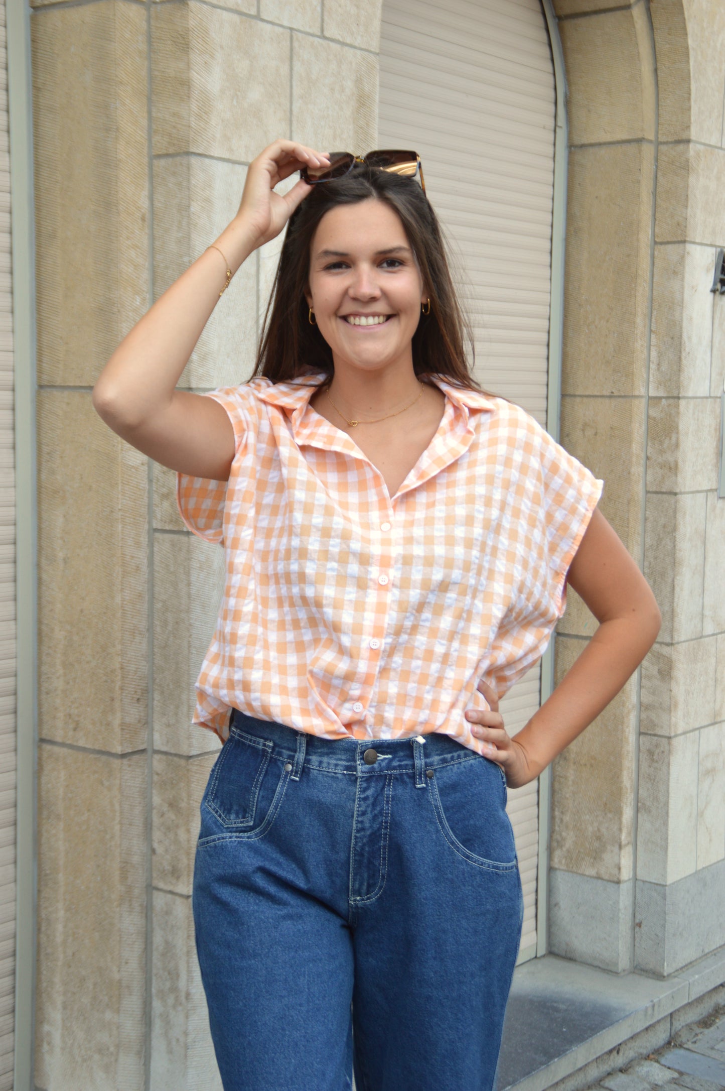 Oranje blouse