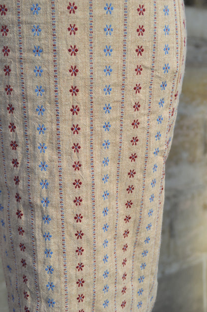 Beige broek bloemetjes