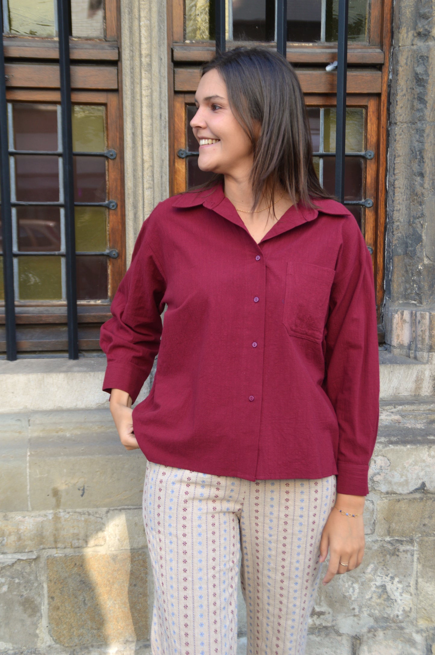 Bordeaux blouse