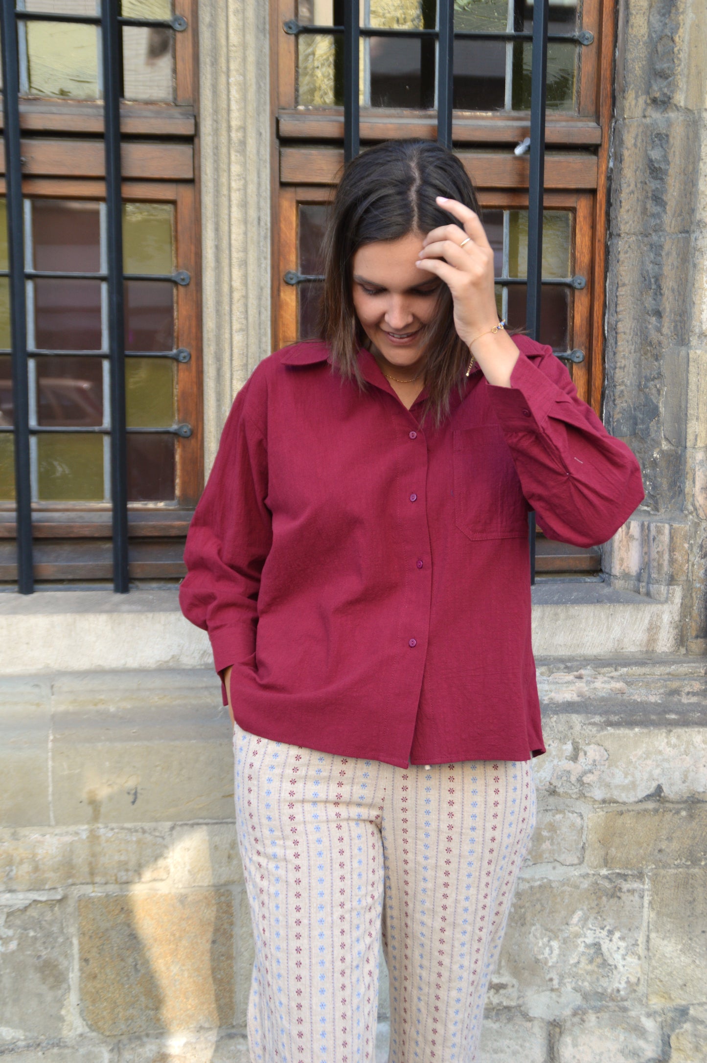 Bordeaux blouse