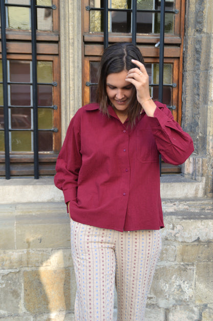 Bordeaux blouse