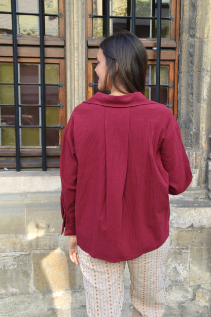 Bordeaux blouse
