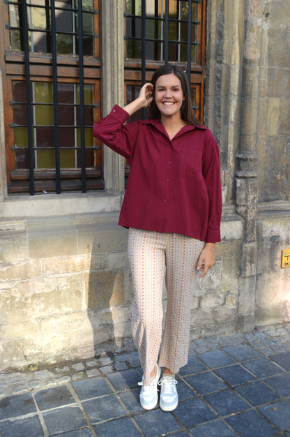 Bordeaux blouse