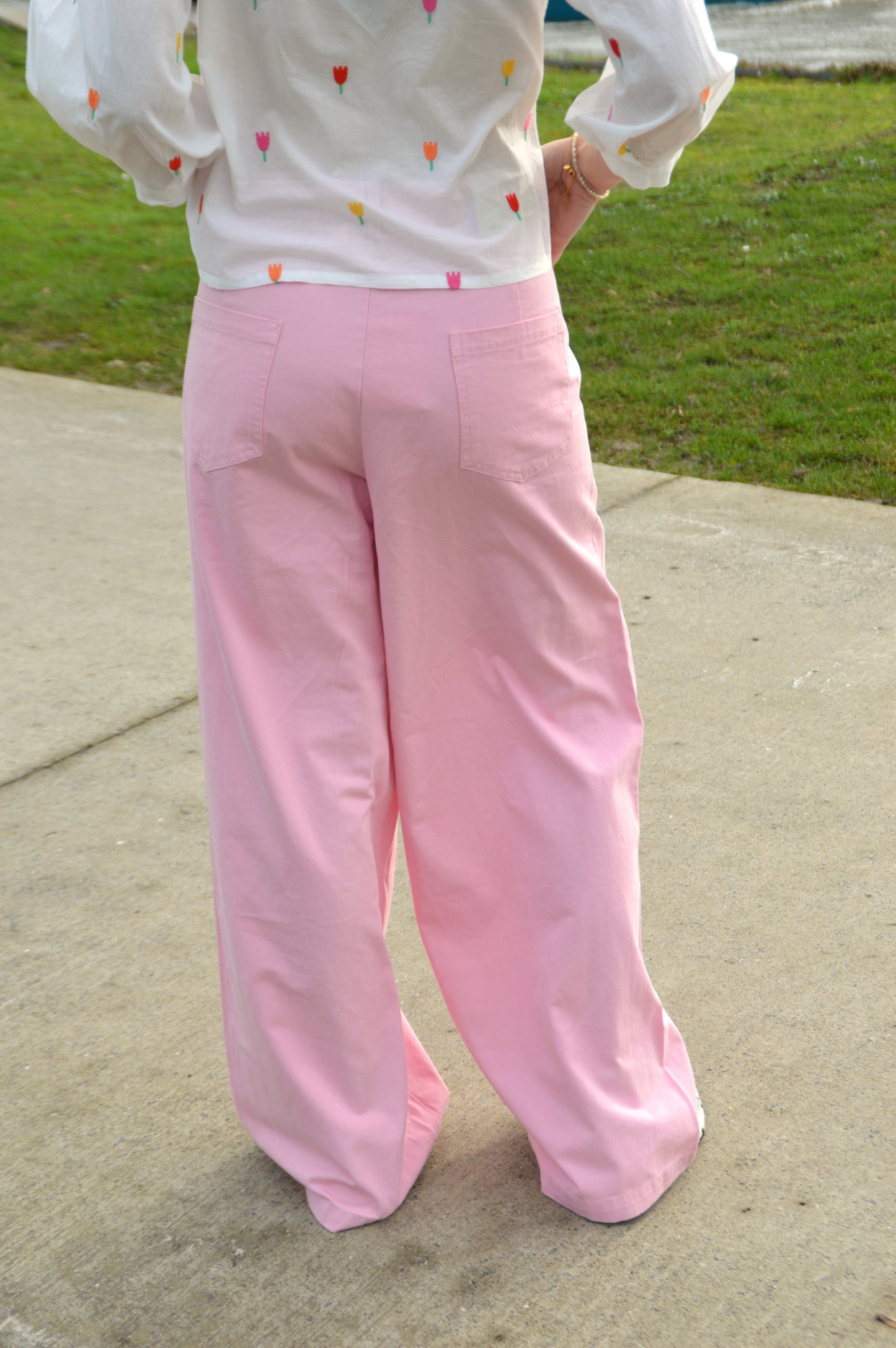 Lichtroze broek