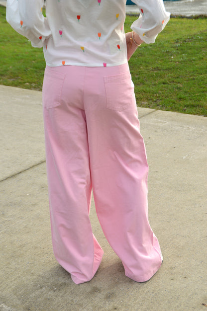 Lichtroze broek
