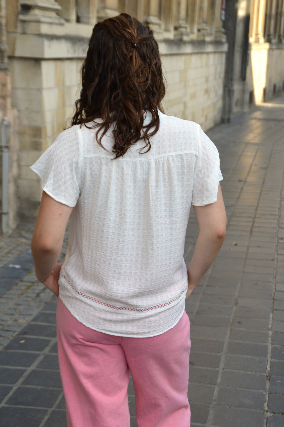 Witte blouse Flowy