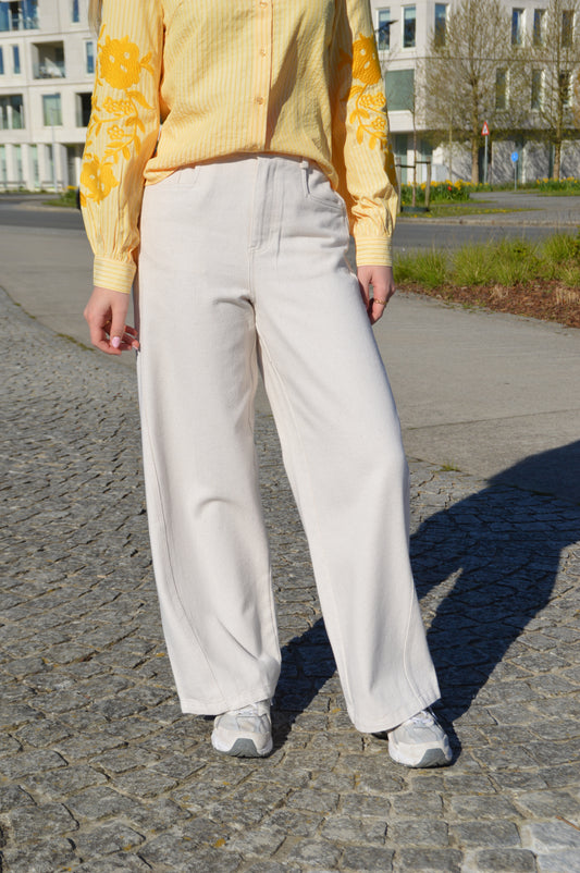 Ecru broek