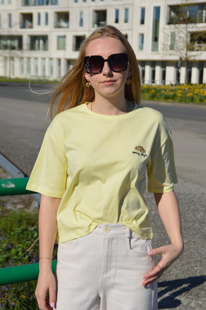 Gele T-shirt Croissant
