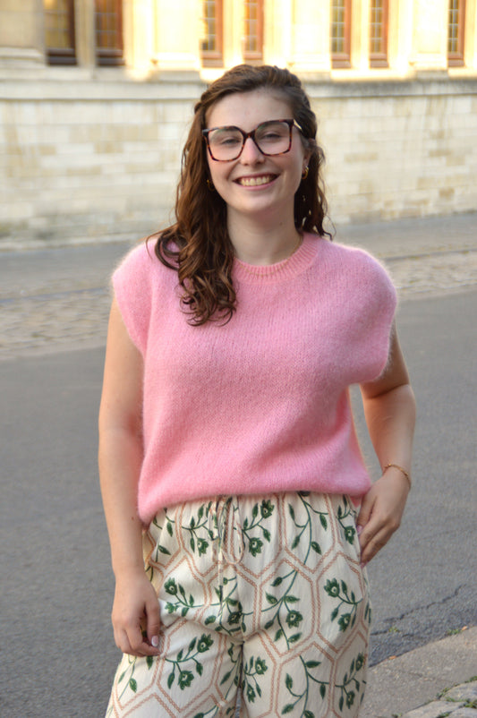 Roze debardeur