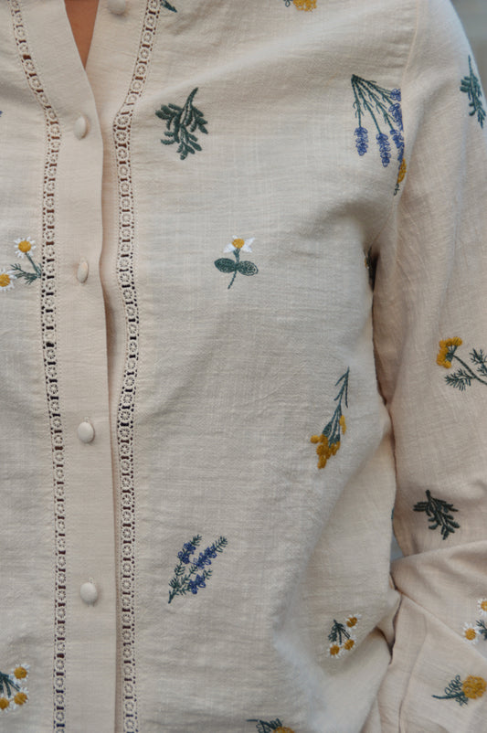 Blouse bloemetjes