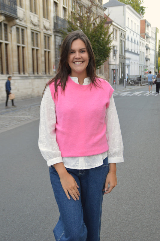 Roze debardeur