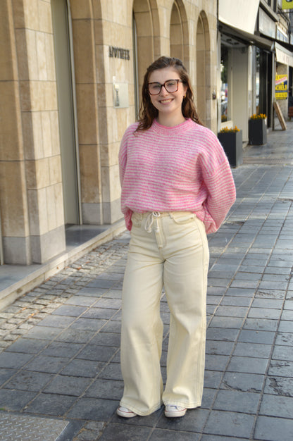 Ecru jeansbroek