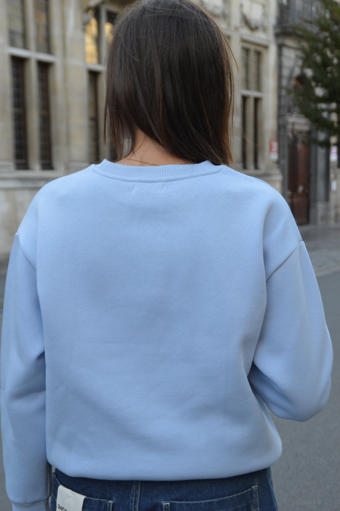 Blauwe sweater Rise