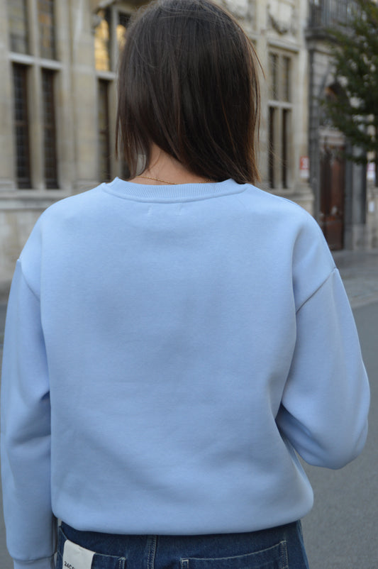 Blauwe sweater Rise