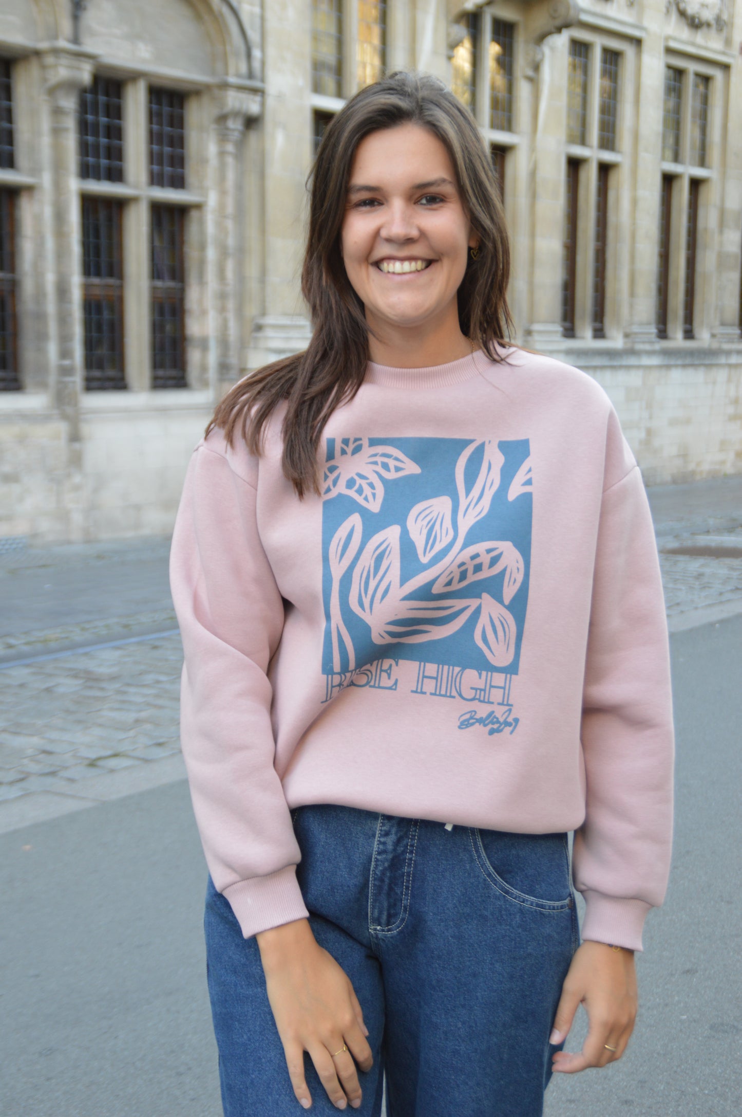 Roze sweater Rise