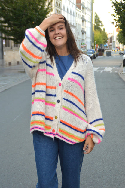 Gestreepte gilet