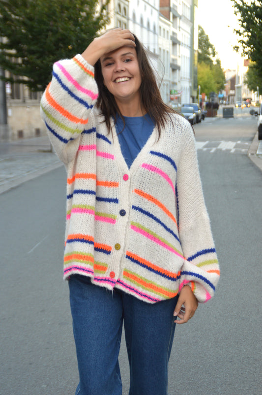 Gestreepte gilet