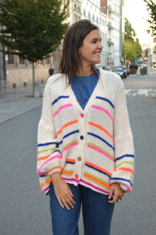 Gestreepte gilet