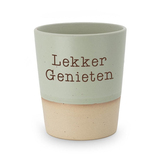 Mok keramiek Lekker Genieten
