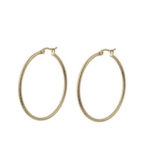 Oorbellen Big hoops goud