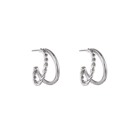 Oorbellen dubbele ringen