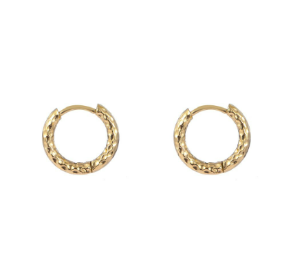 Oorbellen Hammered Hoop