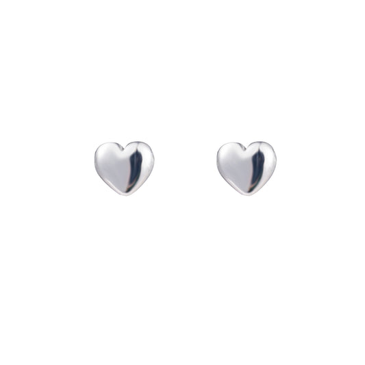 Oorbellen Full heart zilver