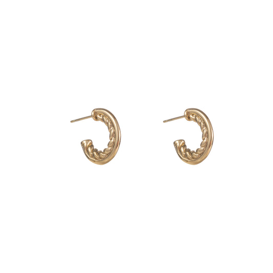 Oorbellen Small Twist Creole goud