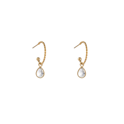 Oorbellen Drop Ring goud