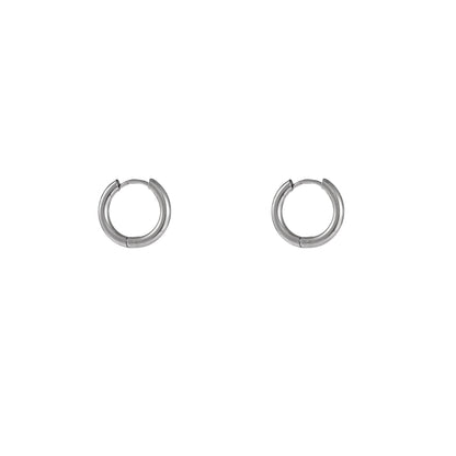Oorbellen Hoop 12 mm zilver