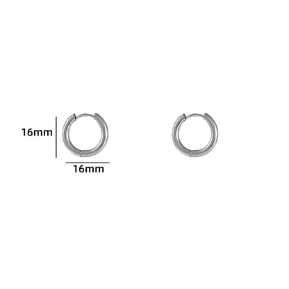 Oorbellen Hoop 12 mm zilver