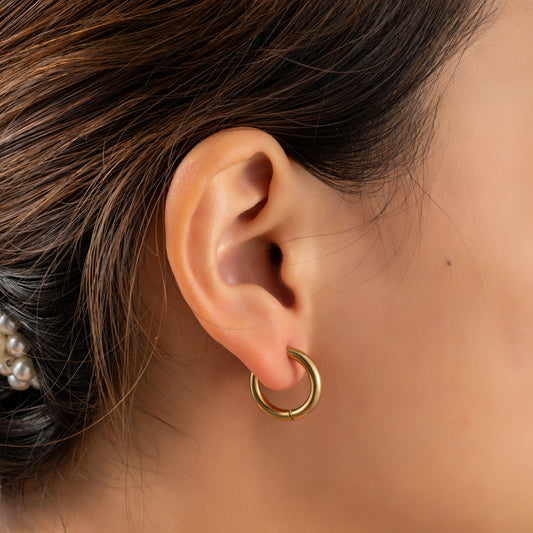 Oorbellen Hoop 12 mm goud