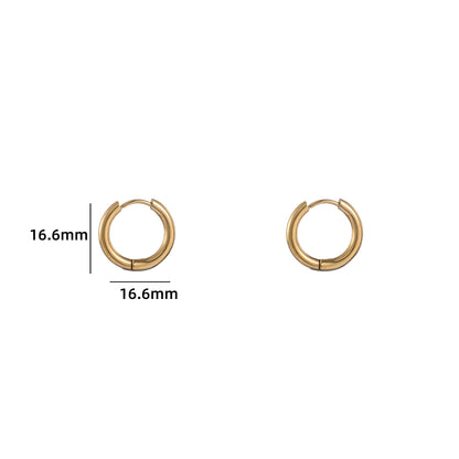 Oorbellen Hoop 12 mm goud