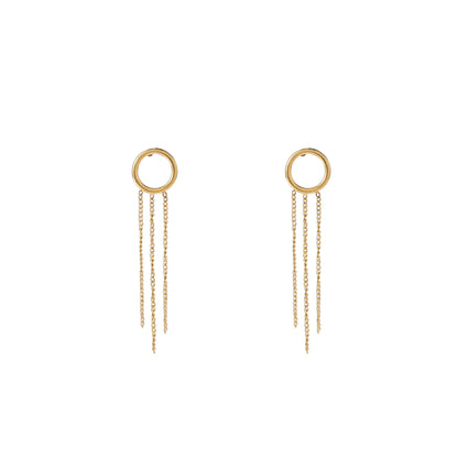 Oorbellen Round stud goud