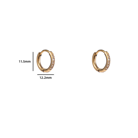 Oorbellen sprakle hoop goud