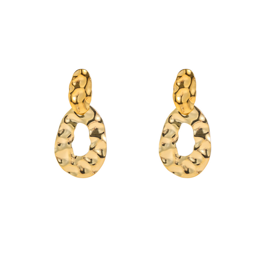 Oorbellen Hammered Dangle