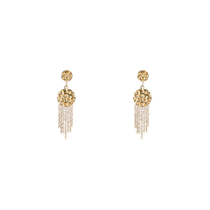 Oorbellen Small Hammered Dangle