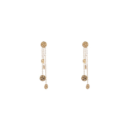 Oorbellen Hammered Rounds Dangle