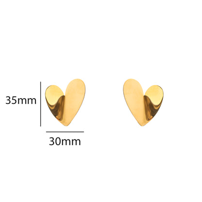 Oorbellen Big Heart Stud