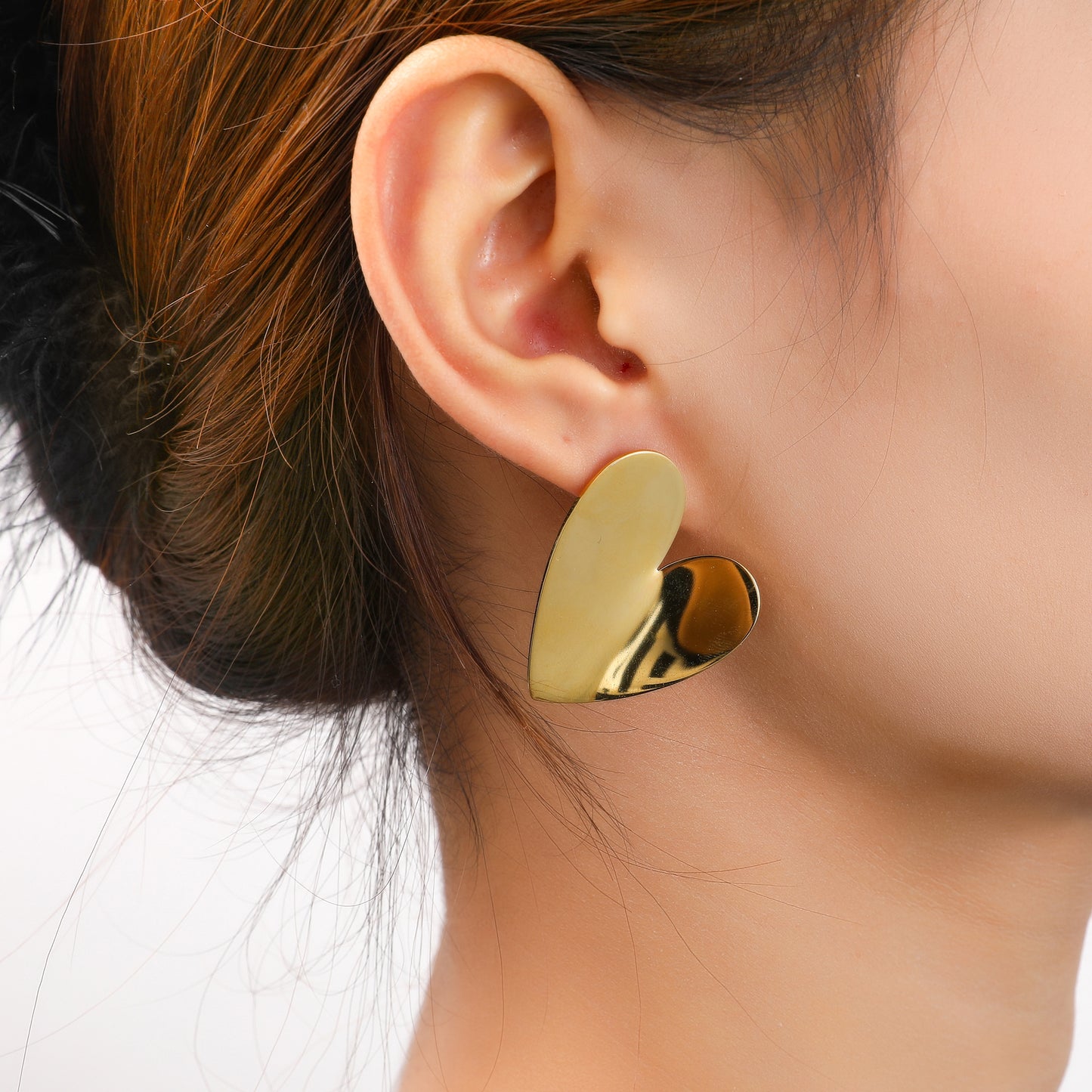 Oorbellen Big Heart Stud