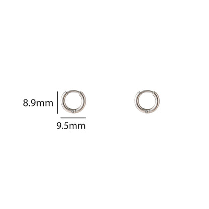 Oorbellen Basic Hoop - 6mm zilver